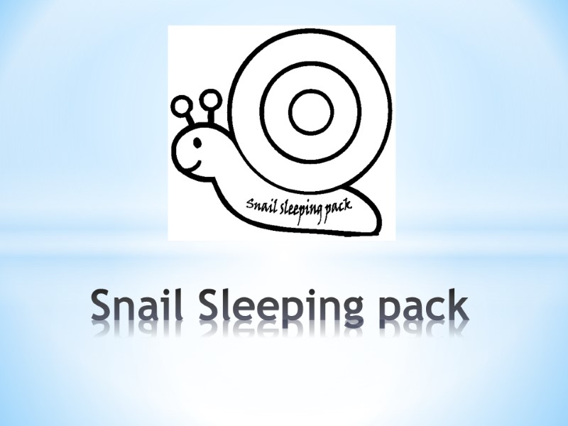 Snail Sleeping pack